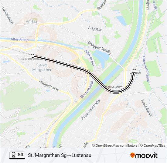 S3 Train Line Map
