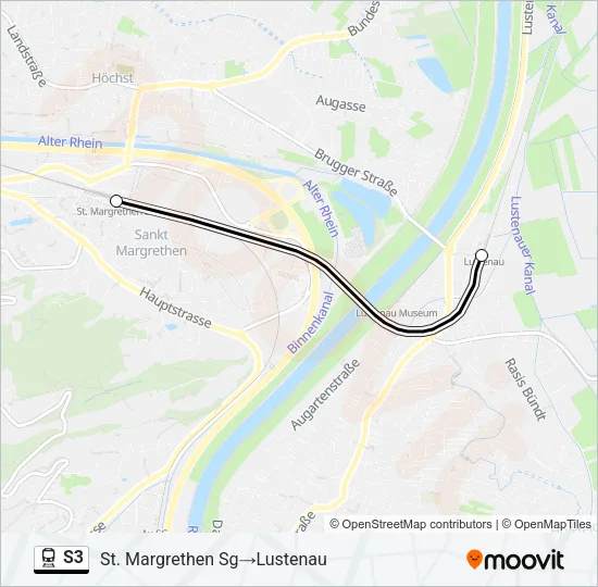 S3 Train Line Map