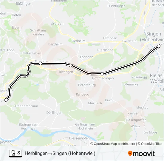 S Train Line Map