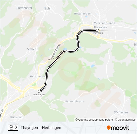 S Train Line Map