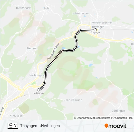 S Train Line Map