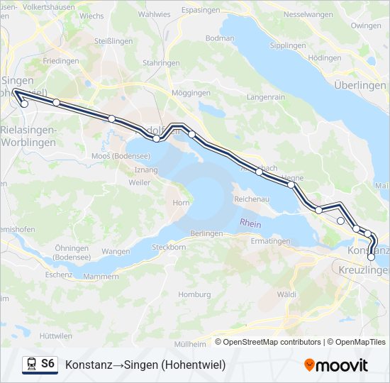 S6 Train Line Map