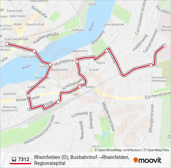 7312 Bus Line Map