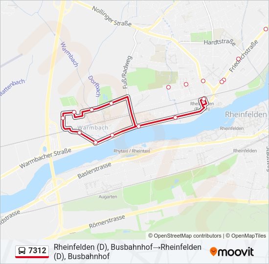 7312 Bus Line Map
