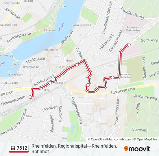 7312 Bus Line Map
