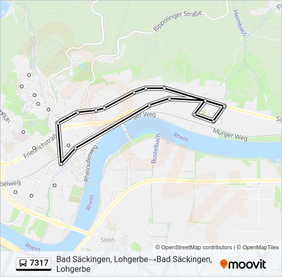 7317 Bus Line Map