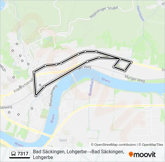7317 Bus Line Map