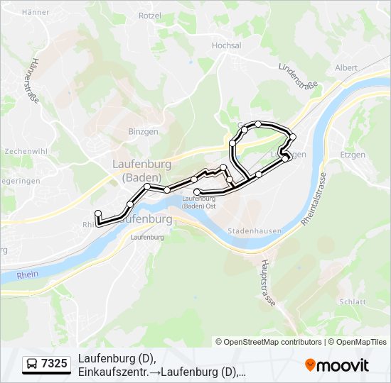 7325 Bus Line Map