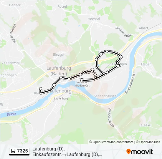 7325 Bus Line Map