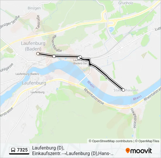 7325 Bus Line Map