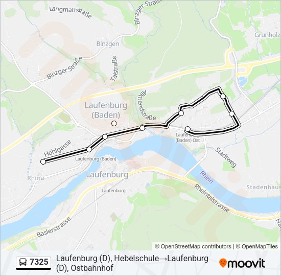7325 Bus Line Map
