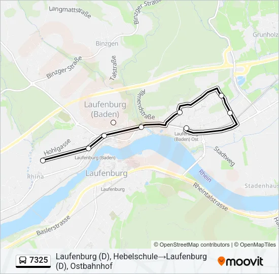 7325 Bus Line Map