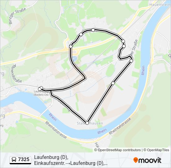 7325 Bus Line Map