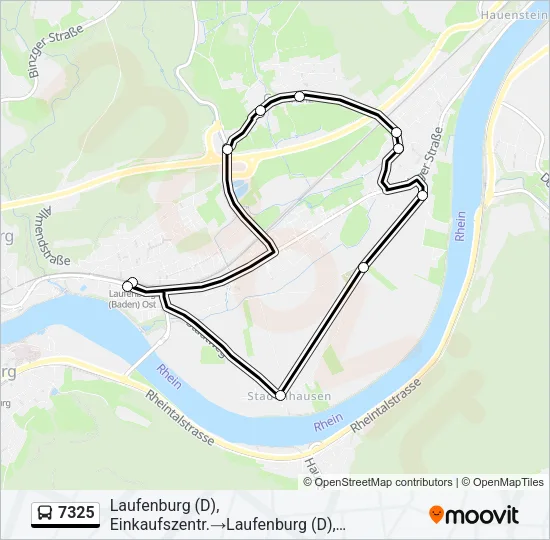 7325 Bus Line Map