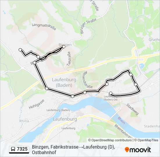 7325 Bus Line Map