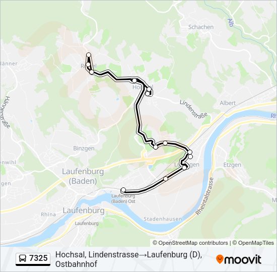 7325 Bus Line Map