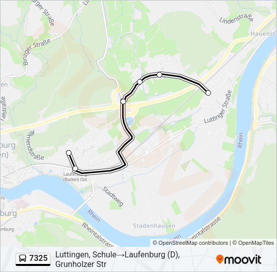 7325 Bus Line Map