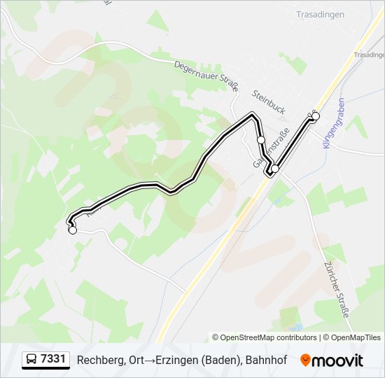 7331 Bus Line Map