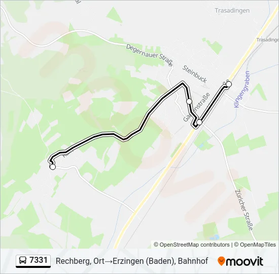 7331 Bus Line Map