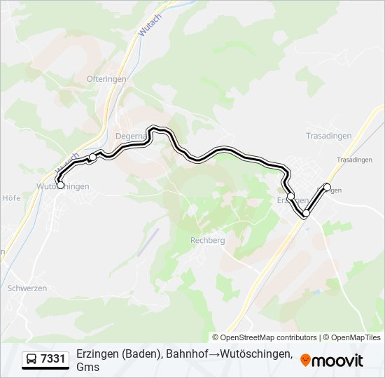 7331 Bus Line Map