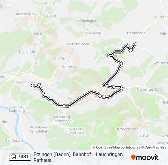 7331 Bus Line Map