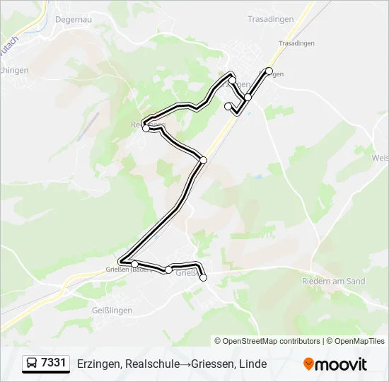 7331 Bus Line Map