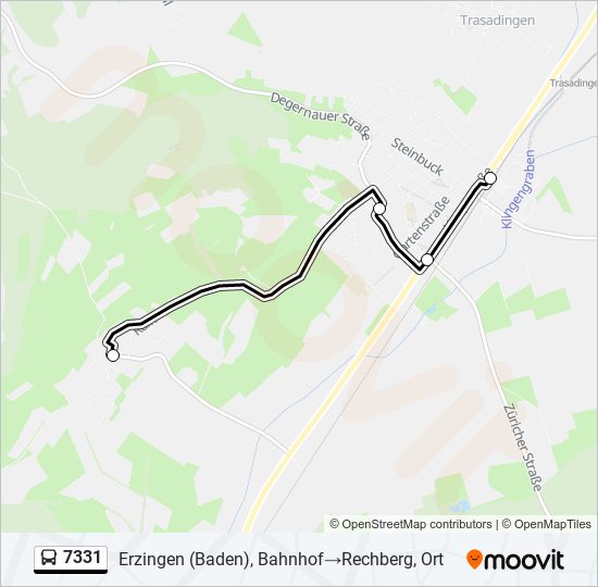 7331 Bus Line Map