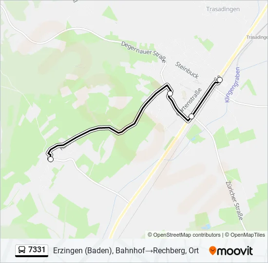 7331 Bus Line Map