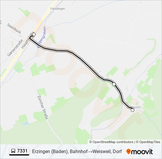 7331 Bus Line Map