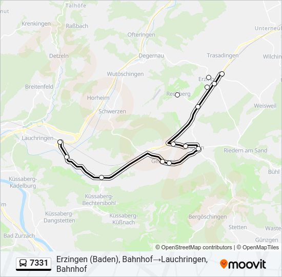 7331 Bus Line Map