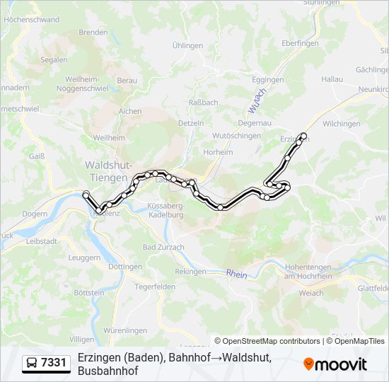 7331 Bus Line Map