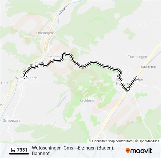 7331 Bus Line Map