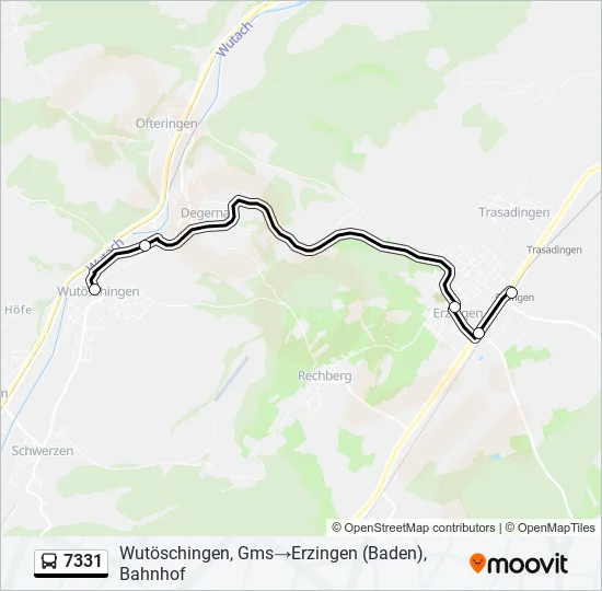 7331 Bus Line Map