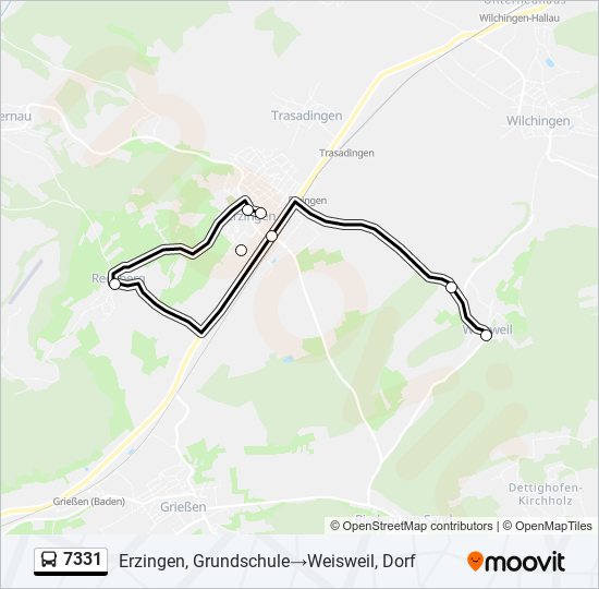 7331 Bus Line Map