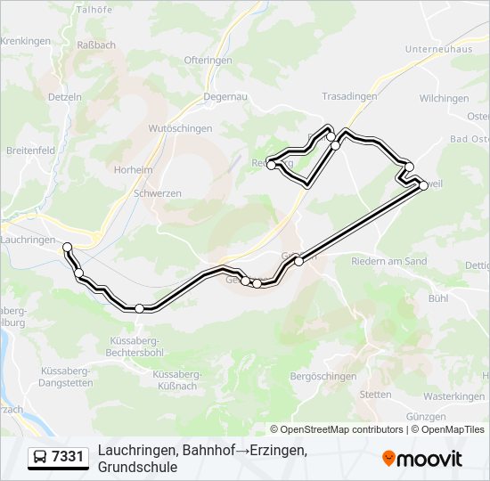 7331 Bus Line Map