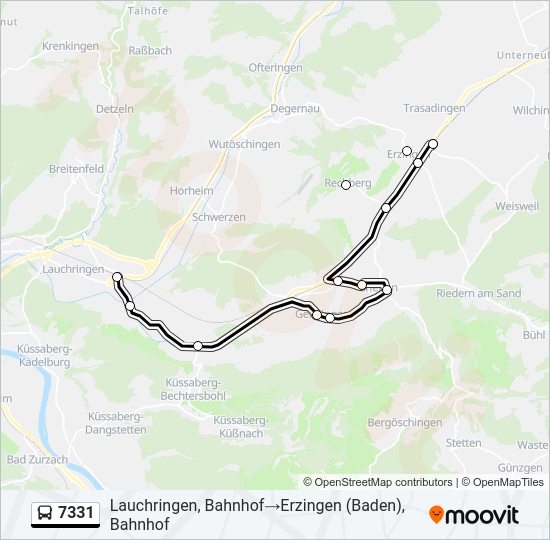 7331 Bus Line Map