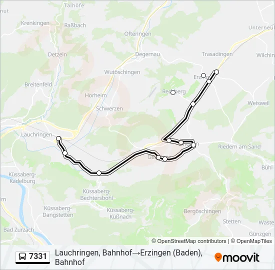 7331 Bus Line Map