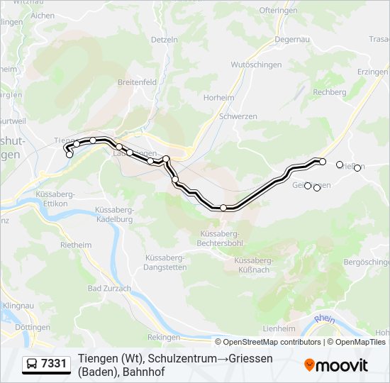 7331 Bus Line Map