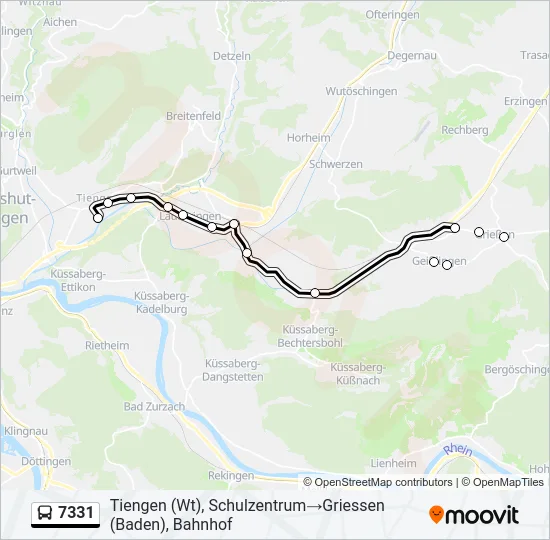 7331 Bus Line Map