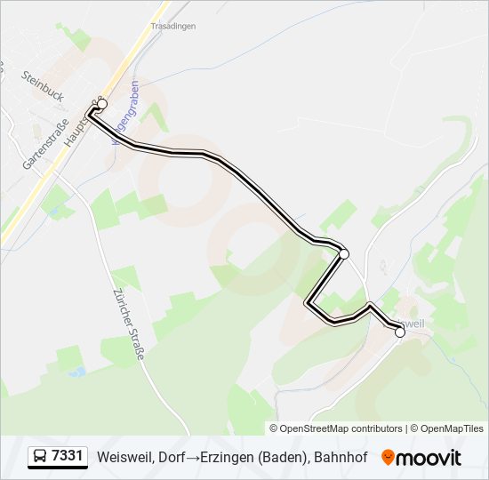 7331 Bus Line Map