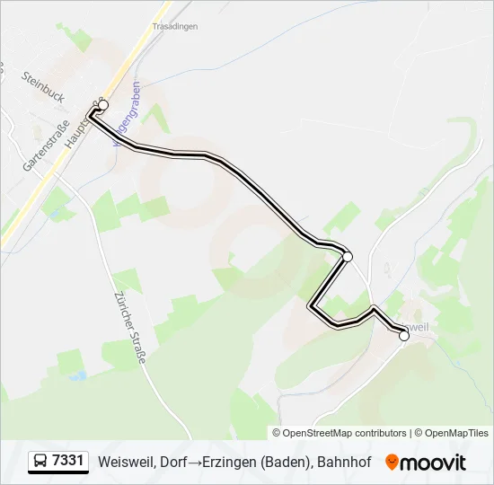 7331 Bus Line Map