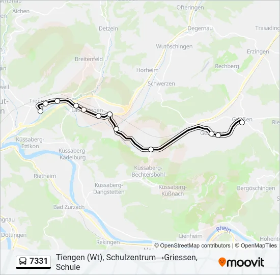 7331 Bus Line Map