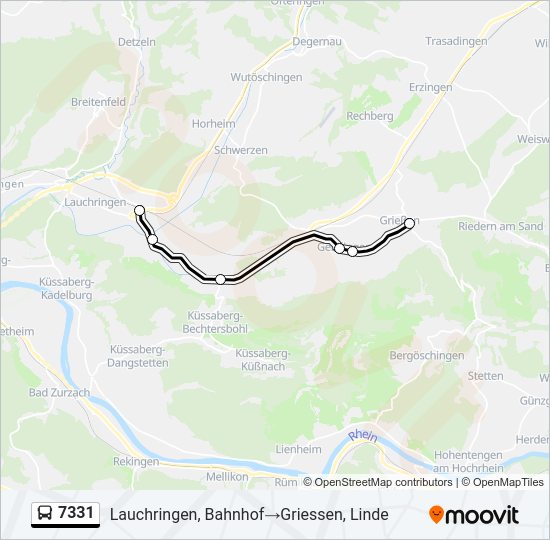 7331 Bus Line Map