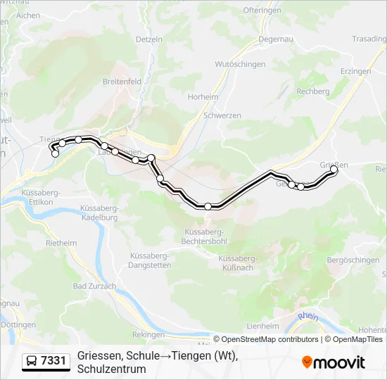 7331 Bus Line Map