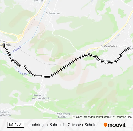 7331 Bus Line Map