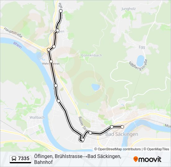 7335 Bus Line Map