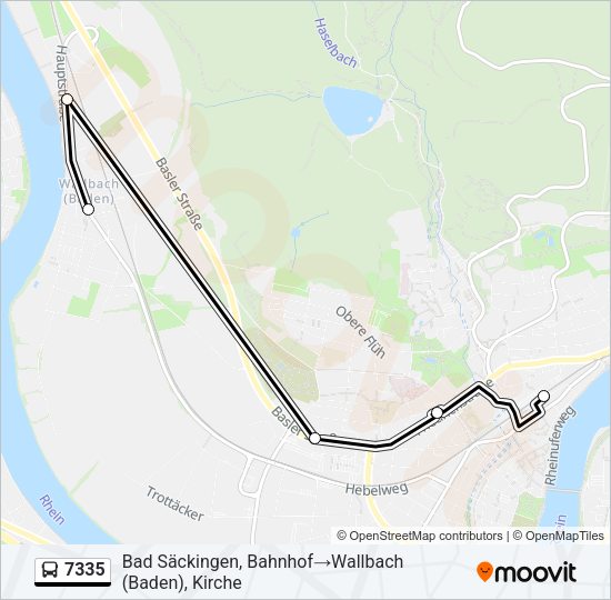7335 Bus Line Map