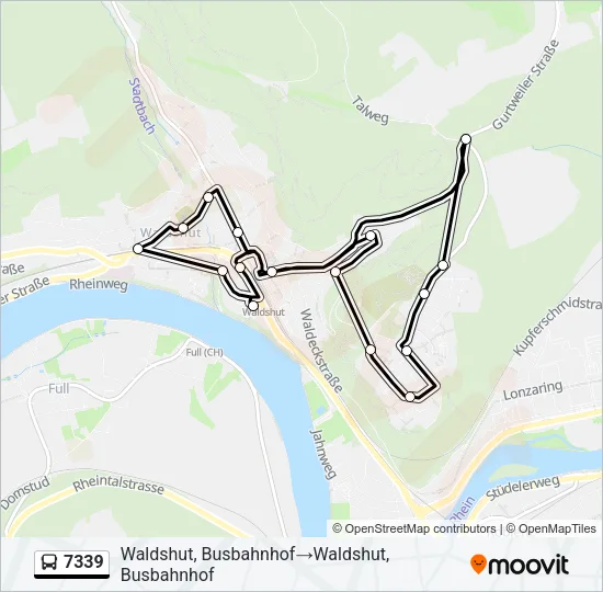 7339 Bus Line Map