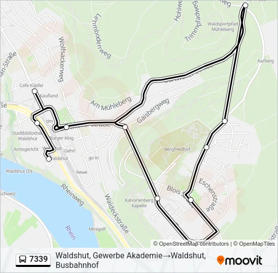 7339 Bus Line Map