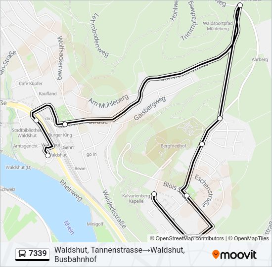 7339 Bus Line Map